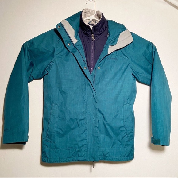 Columbia Coat Womens Size Medium Interchangeable Winter Coat and Jacket Warm‎ - Picture 1 of 7